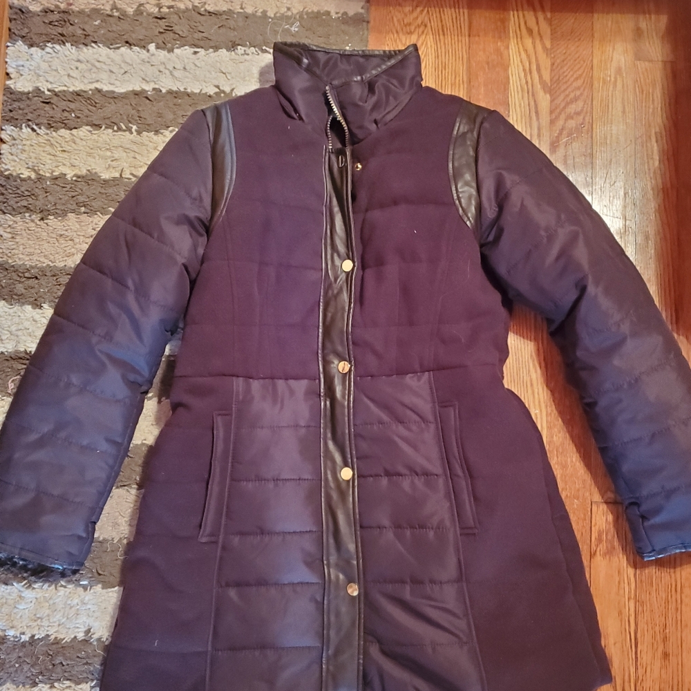 Two-Tone Puffer Coat
